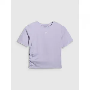 Dámske tréningové tričko s krátkym rukávom 4F TSHIRT FNK F1524-WAW25TFTSF1524-34S-LIGHT BLUE