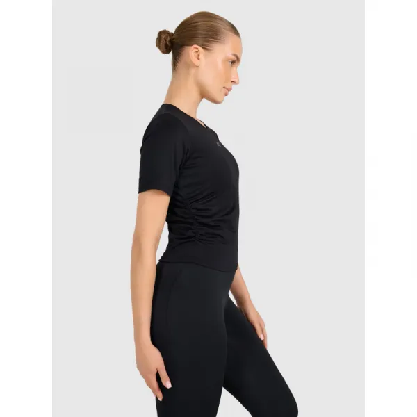 Dámske tréningové tričko s krátkym rukávom 4F TSHIRT FNK F1524-WAW25TFTSF1524-20S-DEEP BLACK