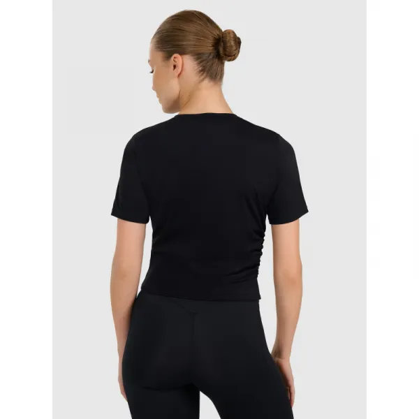 Dámske tréningové tričko s krátkym rukávom 4F TSHIRT FNK F1524-WAW25TFTSF1524-20S-DEEP BLACK