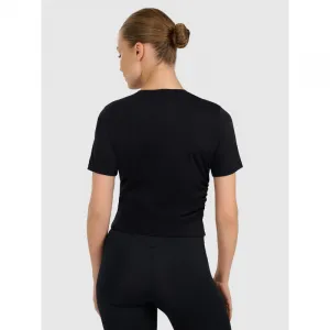 Dámske tréningové tričko s krátkym rukávom 4F TSHIRT FNK F1524-WAW25TFTSF1524-20S-DEEP BLACK
