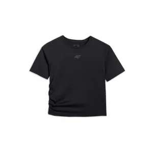 Dámske tréningové tričko s krátkym rukávom 4F TSHIRT FNK F1524-WAW25TFTSF1524-20S-DEEP BLACK