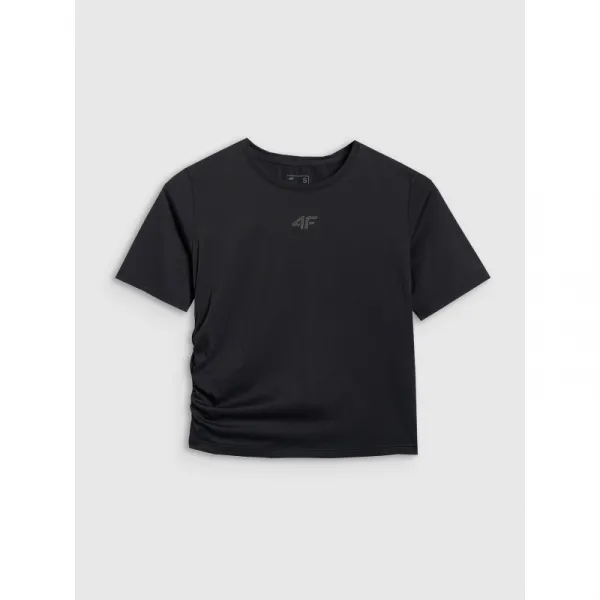 Dámske tréningové tričko s krátkym rukávom 4F TSHIRT FNK F1524-WAW25TFTSF1524-20S-DEEP BLACK