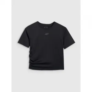 Dámske tréningové tričko s krátkym rukávom 4F TSHIRT FNK F1524-WAW25TFTSF1524-20S-DEEP BLACK
