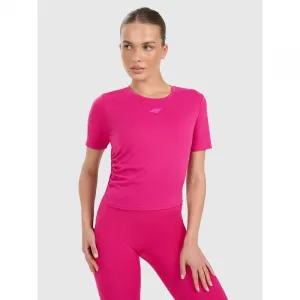 Dámske tréningové tričko s krátkym rukávom 4F TSHIRT FNK F1524-WAW25TFTSF1524-54S-PINK