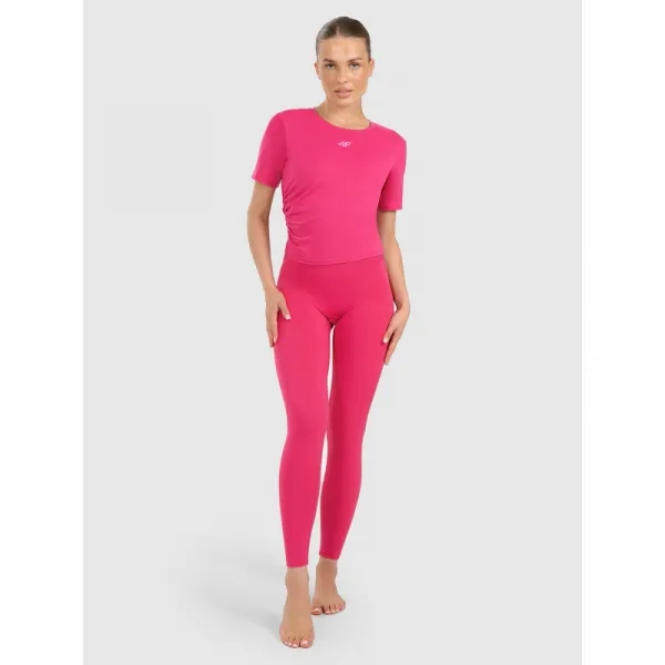 Dámske tréningové tričko s krátkym rukávom 4F TSHIRT FNK F1524-WAW25TFTSF1524-54S-PINK