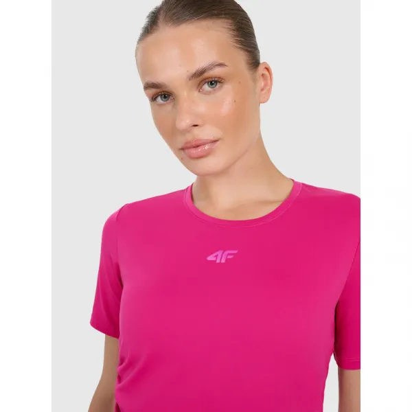 Dámske tréningové tričko s krátkym rukávom 4F TSHIRT FNK F1524-WAW25TFTSF1524-54S-PINK