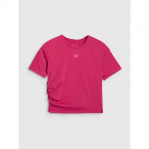 Dámske tréningové tričko s krátkym rukávom 4F TSHIRT FNK F1524-WAW25TFTSF1524-54S-PINK