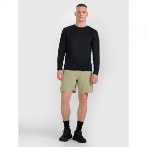 Pánske bežecké tričko s dlhým rukávom 4F LONGSLEEVE FNK M413-WAW25TFLOM413-20S-DEEP BLACK