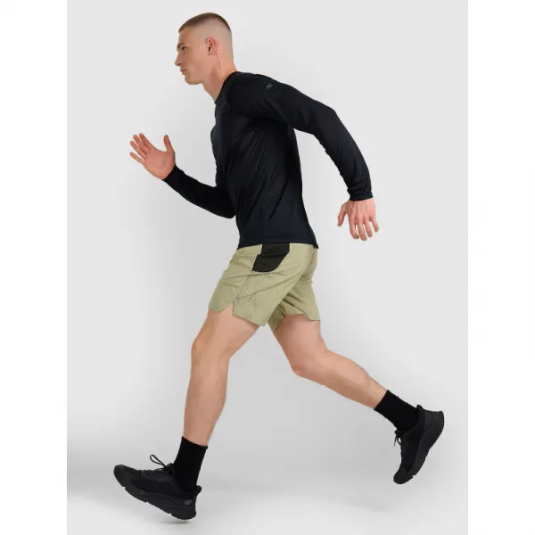 Pánske bežecké tričko s dlhým rukávom 4F LONGSLEEVE FNK M413-WAW25TFLOM413-20S-DEEP BLACK