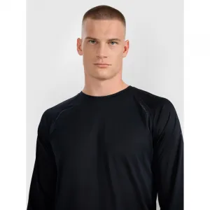 Pánske bežecké tričko s dlhým rukávom 4F LONGSLEEVE FNK M413-WAW25TFLOM413-20S-DEEP BLACK