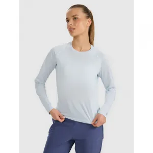 Dámske bežecké tričko s dlhým rukávom 4F LONGSLEEVE FNK F415-WAW25TFLOF415-34S-LIGHT BLUE