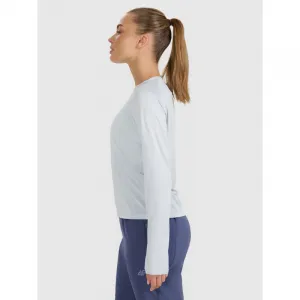 Dámske bežecké tričko s dlhým rukávom 4F LONGSLEEVE FNK F415-WAW25TFLOF415-34S-LIGHT BLUE