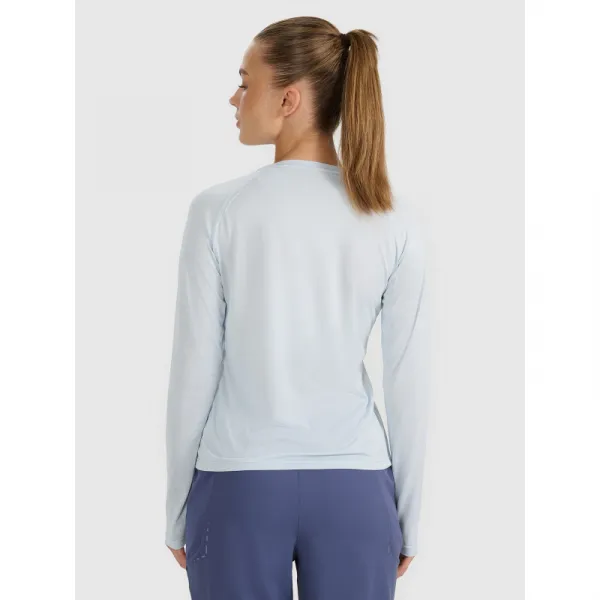 Dámske bežecké tričko s dlhým rukávom 4F LONGSLEEVE FNK F415-WAW25TFLOF415-34S-LIGHT BLUE