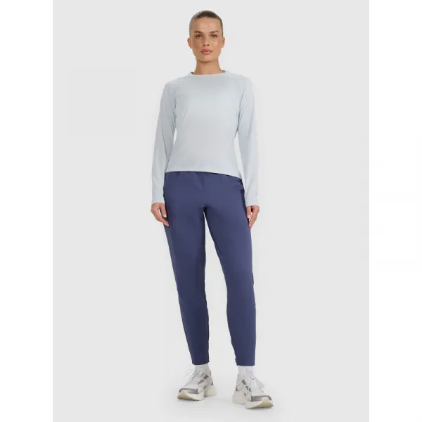 Dámske bežecké tričko s dlhým rukávom 4F LONGSLEEVE FNK F415-WAW25TFLOF415-34S-LIGHT BLUE