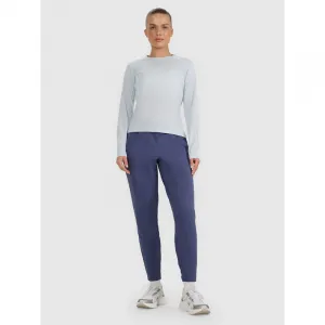 Dámske bežecké tričko s dlhým rukávom 4F LONGSLEEVE FNK F415-WAW25TFLOF415-34S-LIGHT BLUE