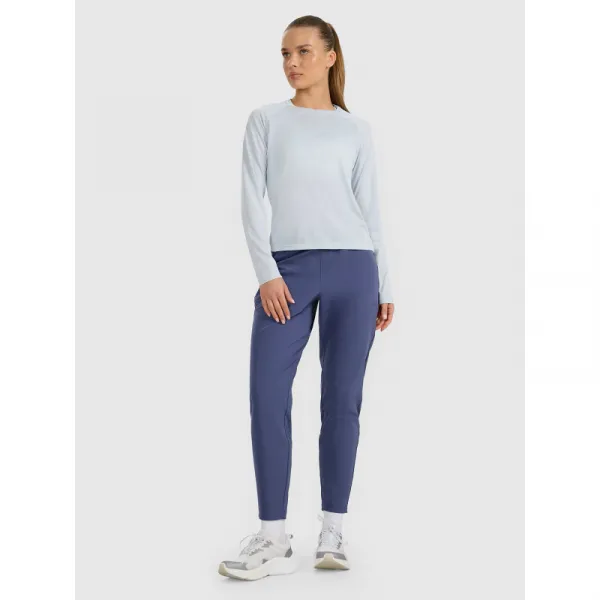 Dámske bežecké tričko s dlhým rukávom 4F LONGSLEEVE FNK F415-WAW25TFLOF415-34S-LIGHT BLUE