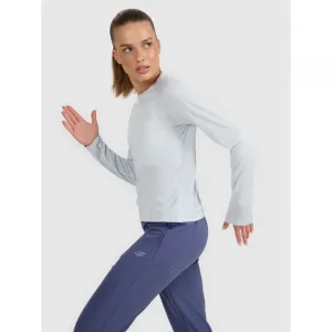 Dámske bežecké tričko s dlhým rukávom 4F LONGSLEEVE FNK F415-WAW25TFLOF415-34S-LIGHT BLUE