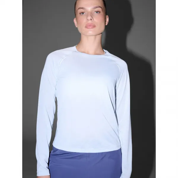 Dámske bežecké tričko s dlhým rukávom 4F LONGSLEEVE FNK F415-WAW25TFLOF415-34S-LIGHT BLUE