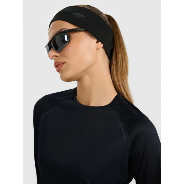 Dámske bežecké tričko s dlhým rukávom 4F LONGSLEEVE FNK F415-WAW25TFLOF415-20S-DEEP BLACK