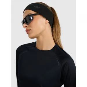 Dámske bežecké tričko s dlhým rukávom 4F LONGSLEEVE FNK F415-WAW25TFLOF415-20S-DEEP BLACK