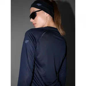 Dámske bežecké tričko s dlhým rukávom 4F LONGSLEEVE FNK F415-WAW25TFLOF415-20S-DEEP BLACK