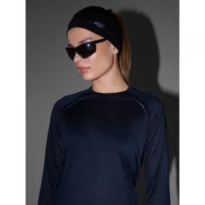 Dámske bežecké tričko s dlhým rukávom 4F LONGSLEEVE FNK F415-WAW25TFLOF415-20S-DEEP BLACK