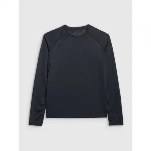 Dámske bežecké tričko s dlhým rukávom 4F LONGSLEEVE FNK F415-WAW25TFLOF415-20S-DEEP BLACK