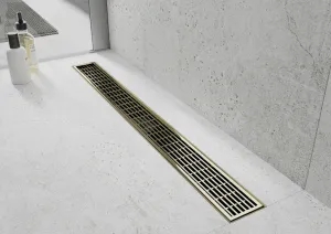 MEXEN/S - Flat M33 odtokový žľab 100, zlatý 1533100-15