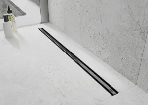 MEXEN - Flat 360° Slim podlahový žľab 150, čierna 1741150
