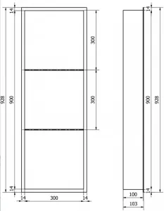 Mexen X-Wall 1920903010S