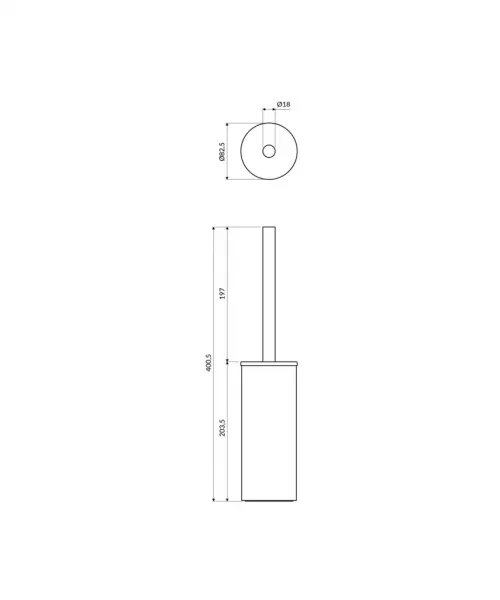 OMNIRES - MODERN PROJECT WC kefa, grafit MP60622GR