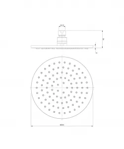 OMNIRES - SLIMLINE dažďová sprcha, o20 cm chróm /CR/ WG120CR