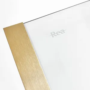 REA - Sprchová kabína Montana Double Gold Brush 80x100 REA-K6635