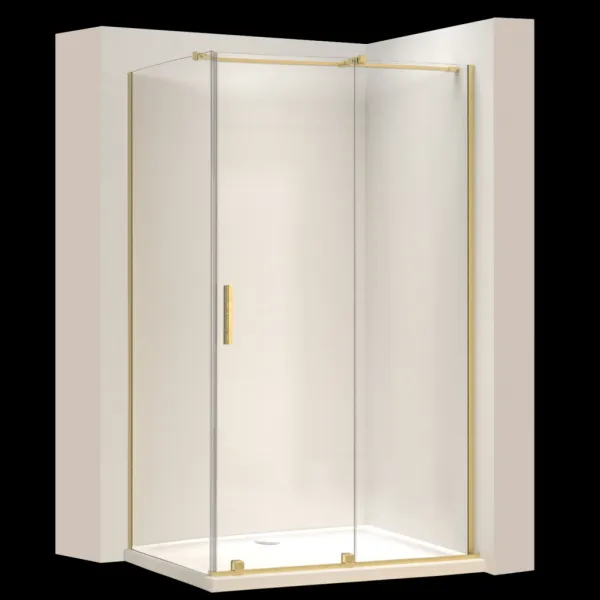 REA/S - Sprchová kabína Montana Gold Brush 140x100 KPL-K2521