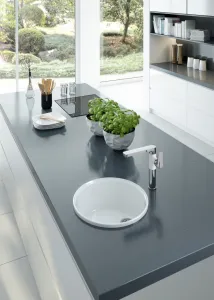 DEANTE DEANTE - Lusitano biela - Keramický drez, 1 - bowl ZCL_680N