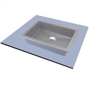 DEANTE - Correo metallic grey Granit umývadlo - 500x400 mm CQR_SU5U