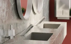 DEANTE - Sense steel Umývadlová batéria, bezdotyková, vrátane regulácie teploty - 4xAA BQR_F29R