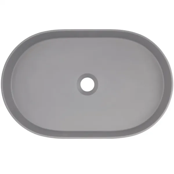 DEANTE - Silia metallic grey Granit umývadlo, oval CQS_SU6S