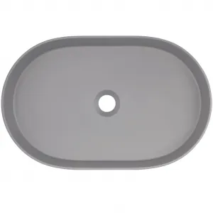 DEANTE - Silia metallic grey Granit umývadlo, oval CQS_SU6S
