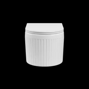 INVENA - Závesná WC misa, GLAMOUR /VÍROVÉ SPLACH/, vrátane soft/close sedátka CE-92-001-L