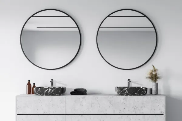 INVENA - Umývadlo na dosku FLORINA TREND 51cm mramor/grafit mat CE-40-723-C
