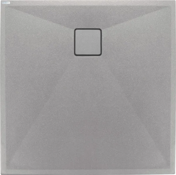 DEANTE - Correo kovovo šedá Granitová sprchová vanička, štvorcová, 80x80 cm KQR_S42B