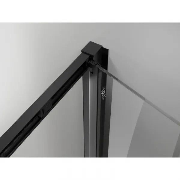 MEXEN - Exo skladacie sprchové dvere 80, transparent, čierna 816-080-000-70-00