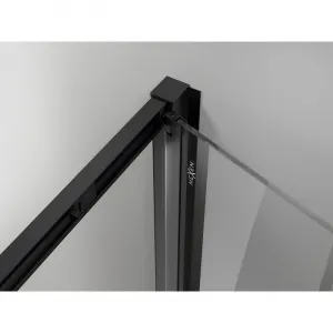 MEXEN - Exo skladacie sprchové dvere 80, transparent, čierna 816-080-000-70-00