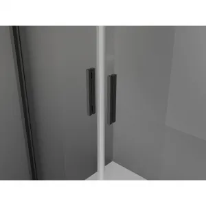 MEXEN - Exo sprchové dvere krídlové 70, transparent, čierna 814-070-000-70-00