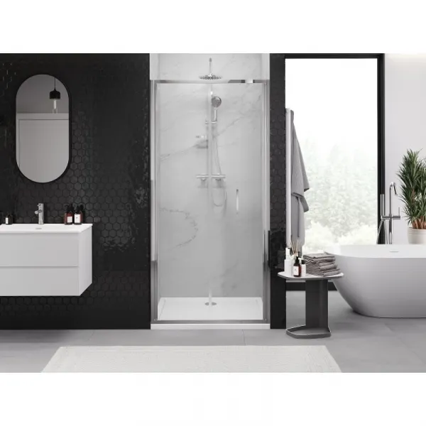 MEXEN - Exo skladacie sprchové dvere 75, transparent, chróm 816-075-000-01-00