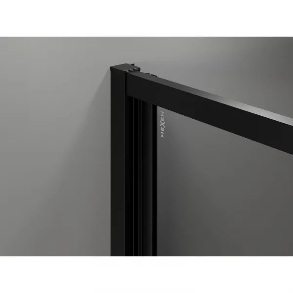 MEXEN/S - Exo sprchovací kút skladacie dvere 100 x 80, transparent, čierna 816-100-080-70-00