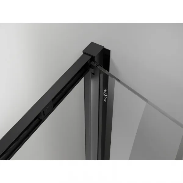 MEXEN/S - Exo sprchovací kút skladacie dvere 100 x 80, transparent, čierna 816-100-080-70-00