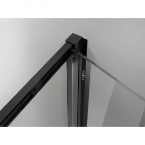 MEXEN/S - Exo sprchovací kút skladacie dvere 100 x 80, transparent, čierna 816-100-080-70-00