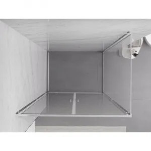 MEXEN/S - Exo sprchový kút dvere krídlové 80 x 70, transparent, chróm 814-080-070-01-00